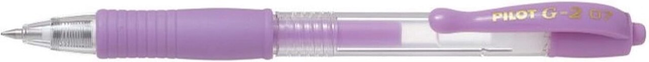 G2 Pastels Gel Pen, Retractable, Rubber Grip, Fine Point, Purple (12787)